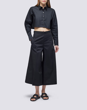 CROP SHIRT IN POPLIN