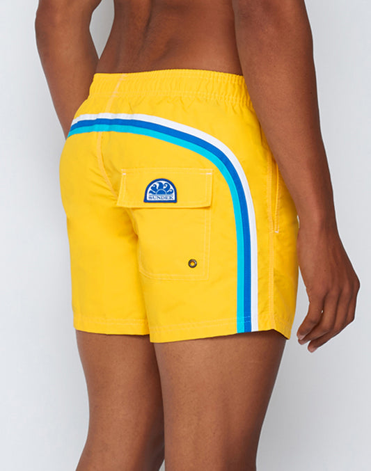 ICONIC TAFFETA SHORT SWIMSHORTS WITH ELASTIC WAIST