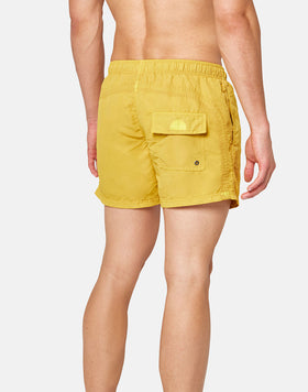 SHORT SWIM SHORTS WITH AN ELASTICATED WAISTBAND