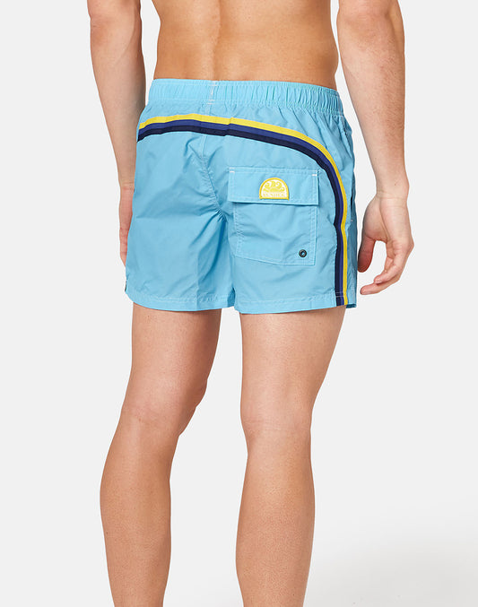 ICONIC TAFFETA SHORT SWIMSHORTS WITH ELASTIC WAIST