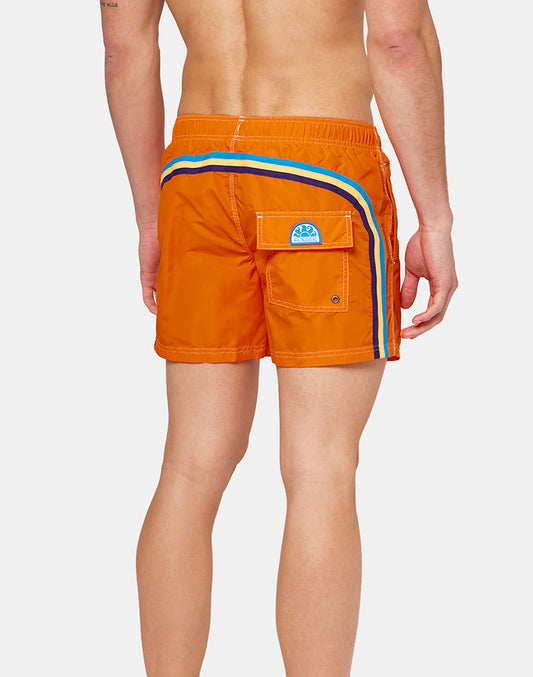 ICONIC TAFFETA SHORT SWIMSHORTS WITH ELASTIC WAIST