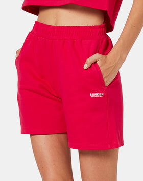 COTTON FLEECE SHORTS, IDEAL FOR WEARING OVER A SWIMSUIT OR FOR LEISURE TIME.