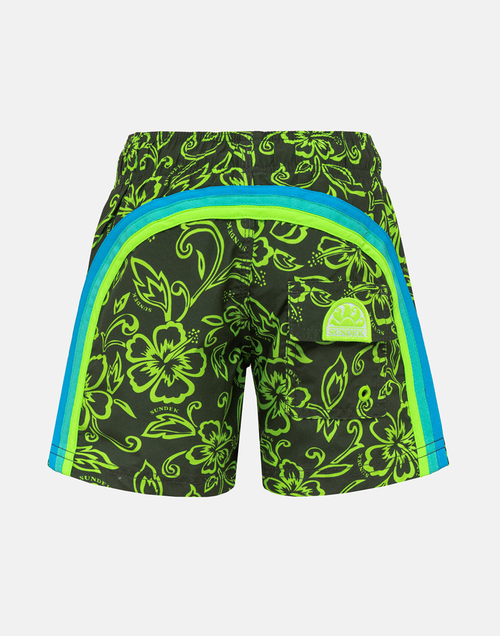 PRINTED ELASTIC WAIST SWIMSHORTS