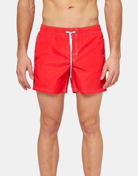 SHORT SWIM SHORTS WITH AN ELASTICATED WAISTBAND ICONIC TAFFETA