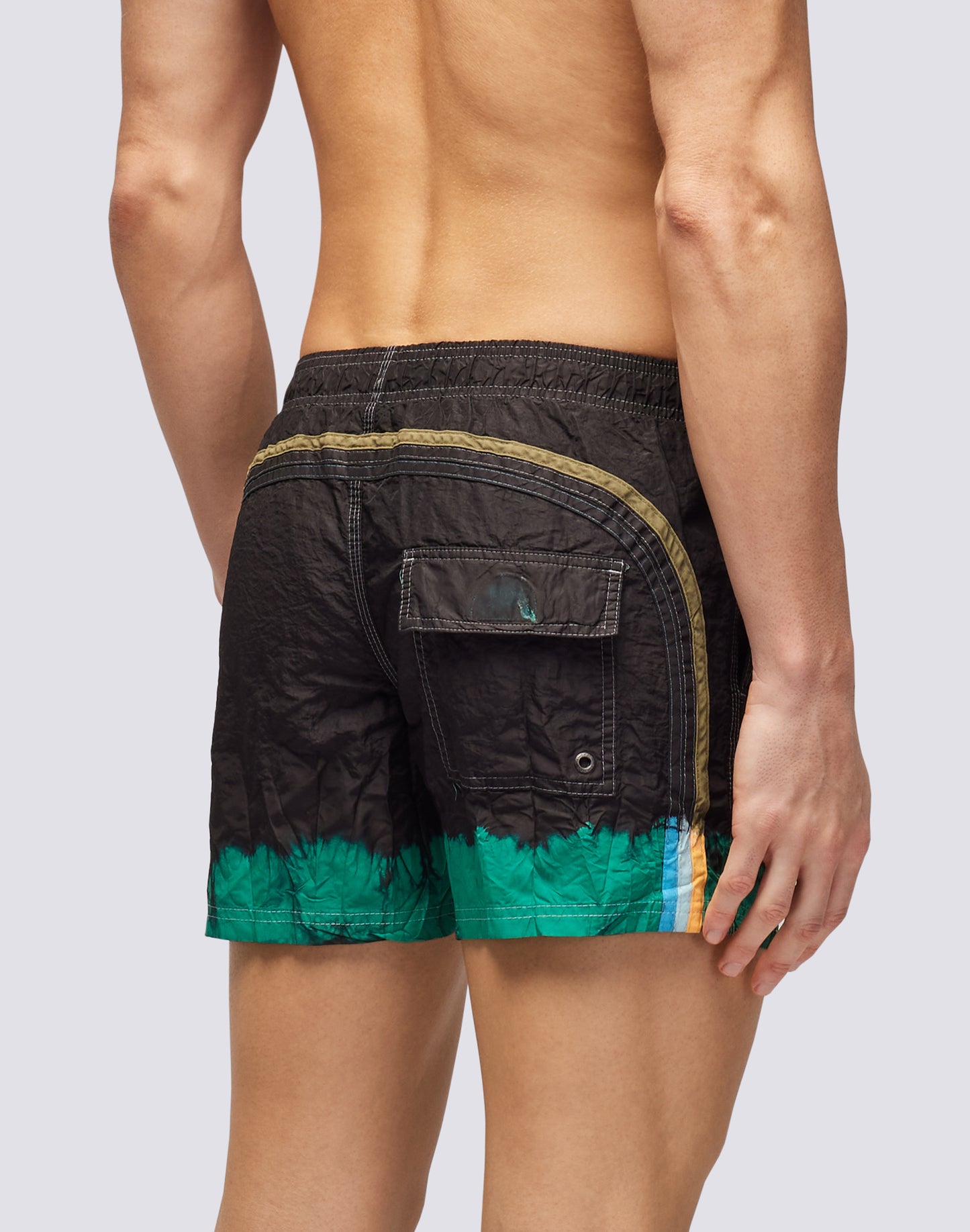 SHORT SWIM SHORTS WITH AN ELASTICATED WAISTBAND - GOLDENWAVE SPECIAL EDITION