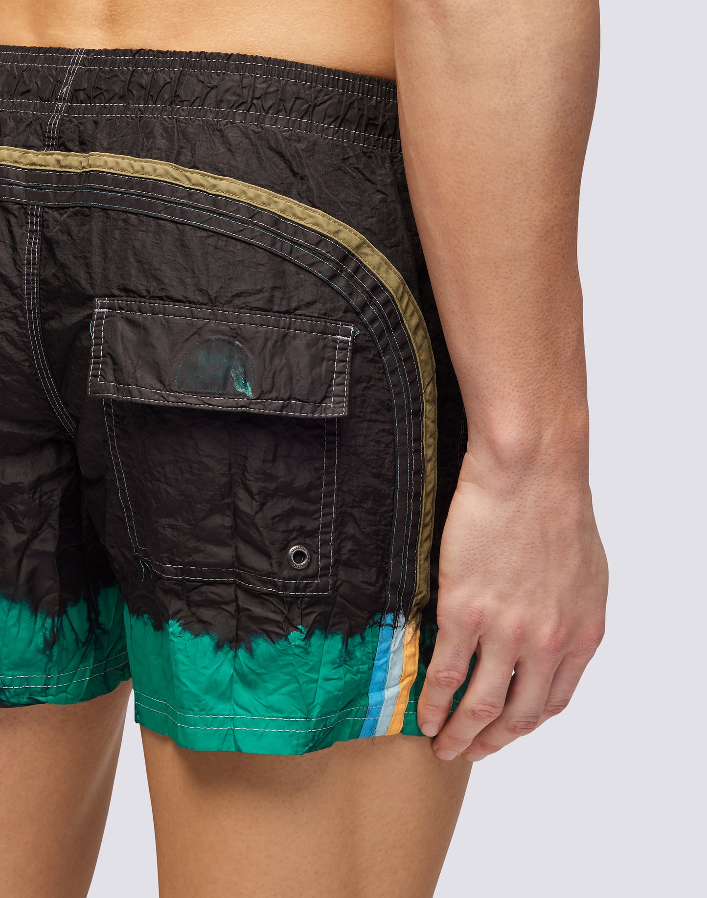 SHORT SWIM SHORTS WITH AN ELASTICATED WAISTBAND - GOLDENWAVE SPECIAL EDITION