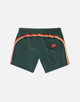 CRINKLED SHORT SWIM SHORTS WITH AN ELASTICATED WAISTBAND