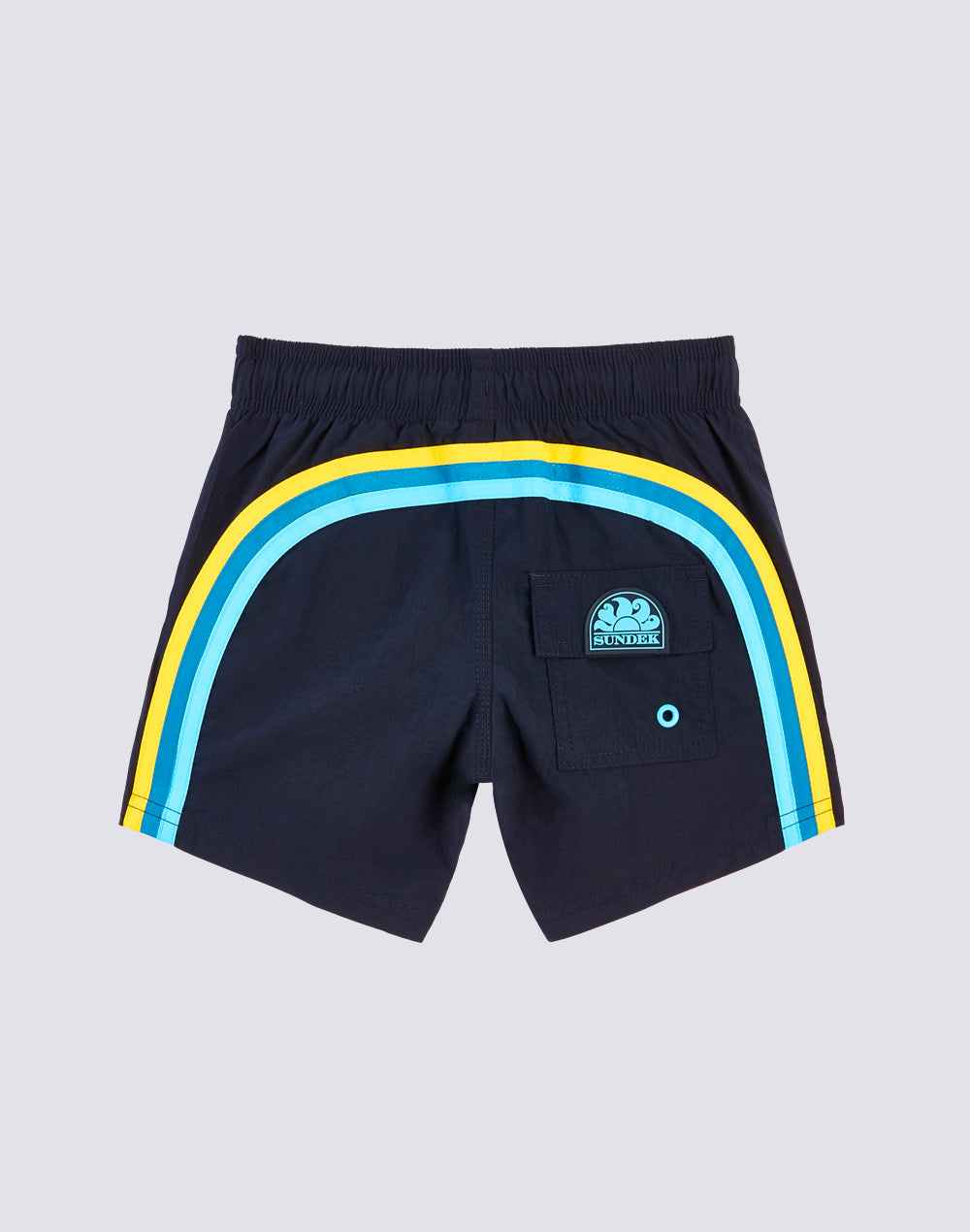 STRETCH WAIST SWIM TRUNKS