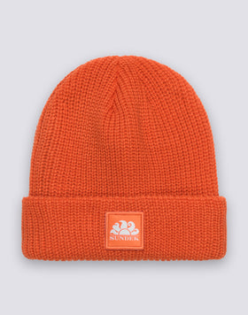 RIBBED CHILD'S HAT WITH LOGO