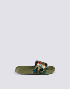 CAMOU BAND SLIPPER WITH LOGO