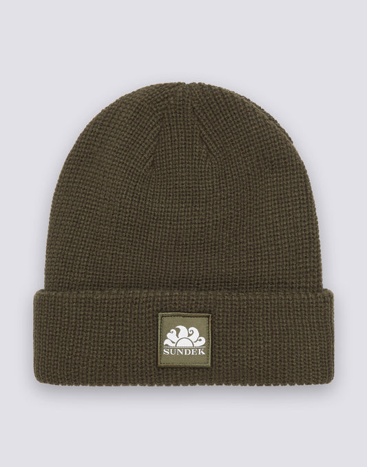 RIB KNITTED BEANIE