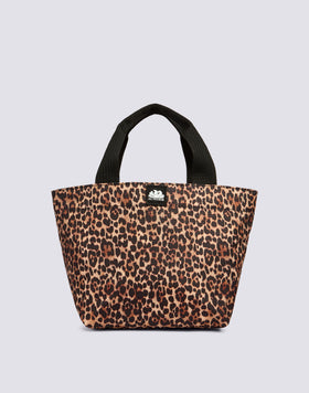 SMALL LEOPARD PRINT TOTE BAG