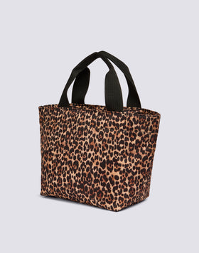 SMALL LEOPARD PRINT TOTE BAG