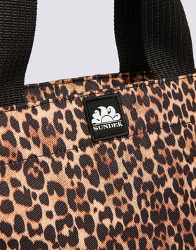 SMALL LEOPARD PRINT TOTE BAG