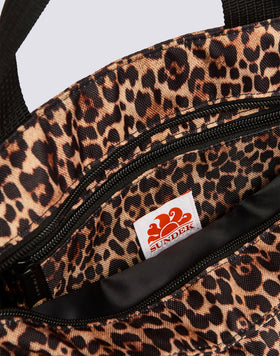 SMALL LEOPARD PRINT TOTE BAG