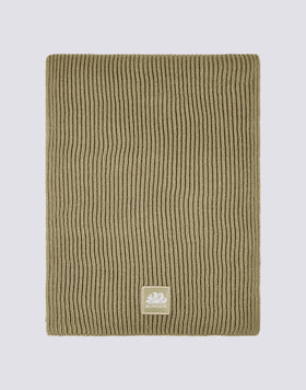 SOLID COLOR RIBBED SCARF