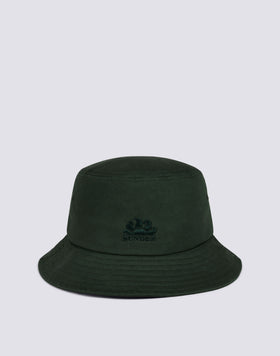 BUCKET HAT WITH EMBROIDERED LOGO
