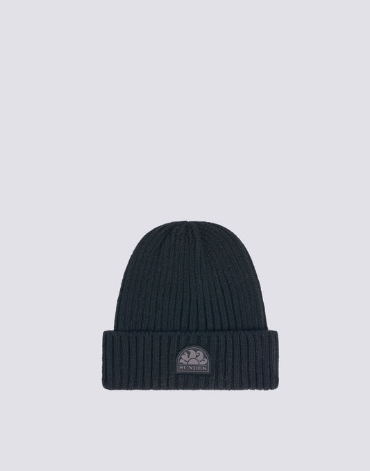 RIB KNITTED BEANIE