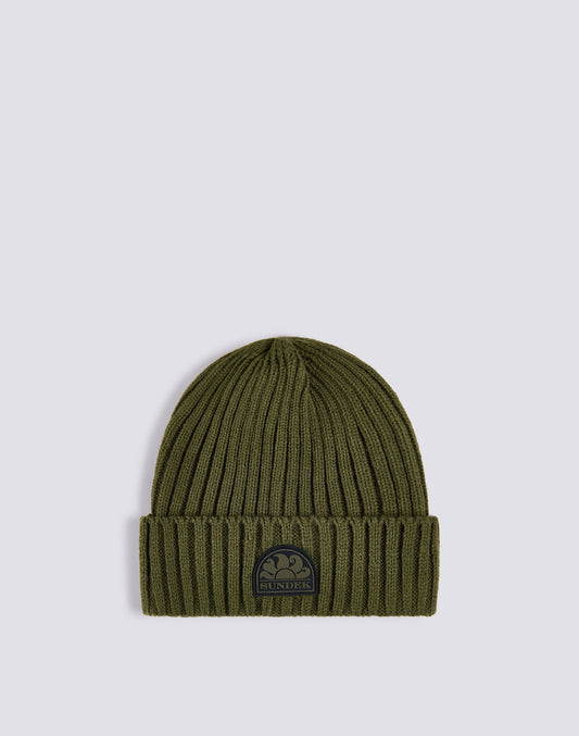 RIB KNITTED BEANIE