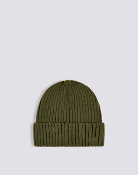 RIB KNITTED BEANIE