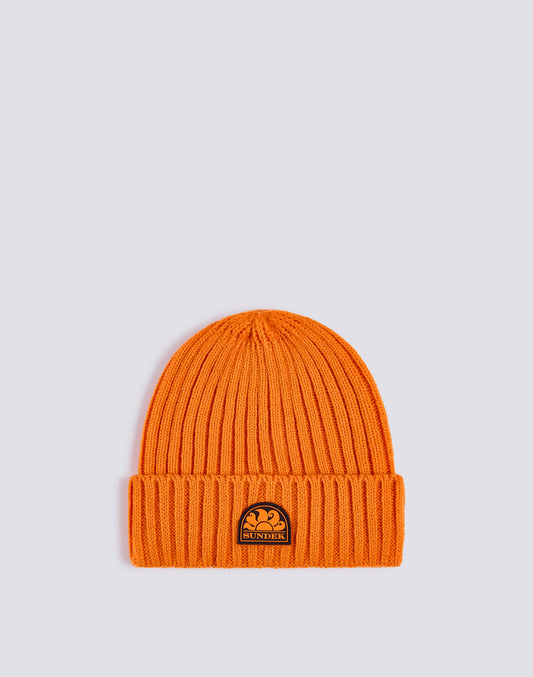 RIB KNITTED BEANIE
