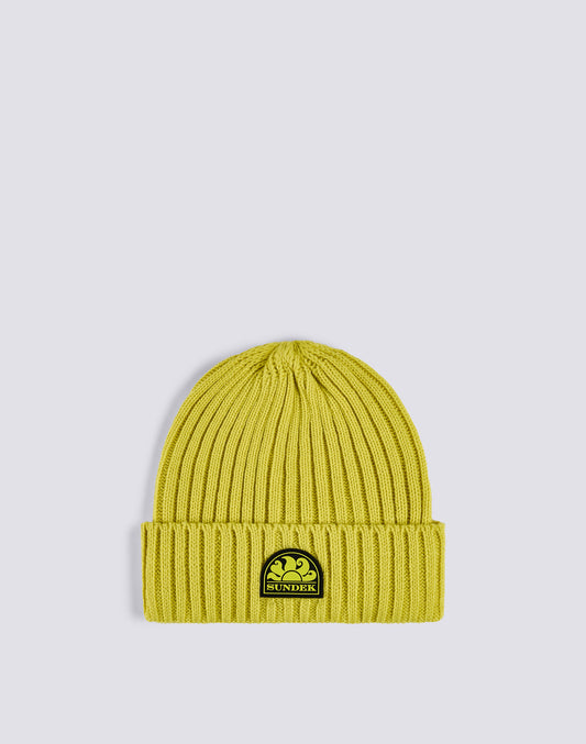 RIB KNITTED BEANIE