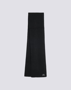 STRIPED RIBBED SCARF