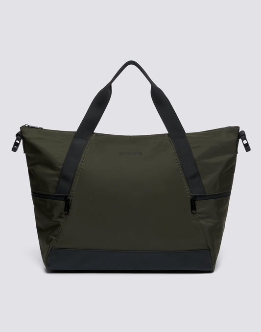 SHINY NYLON WEEKEND BAG