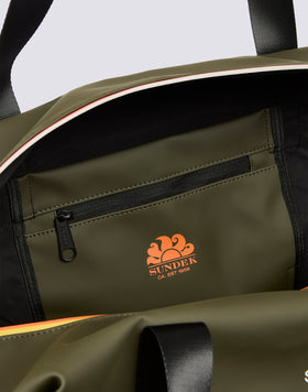 BAG WITH WELDED ZIP AND ADJUSTABLE HANDLES