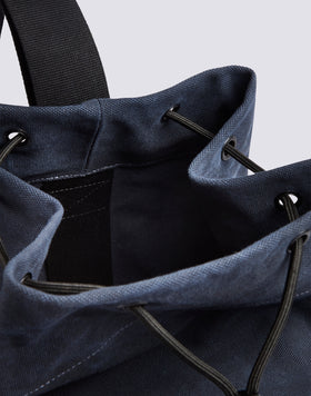 COTTON SHOULDER BAG WITH CONTRASTING COLOURS