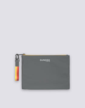 CLUTCH BAG WITH RAINBOW ZIP