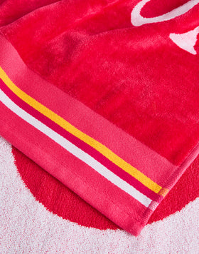 NEW CLASSIC - JACQUARD BEACH TOWEL WITH LOGO