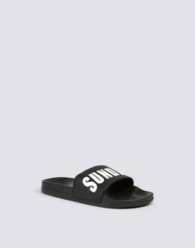 PETRO STRAP SLIPPER WITH LOGO