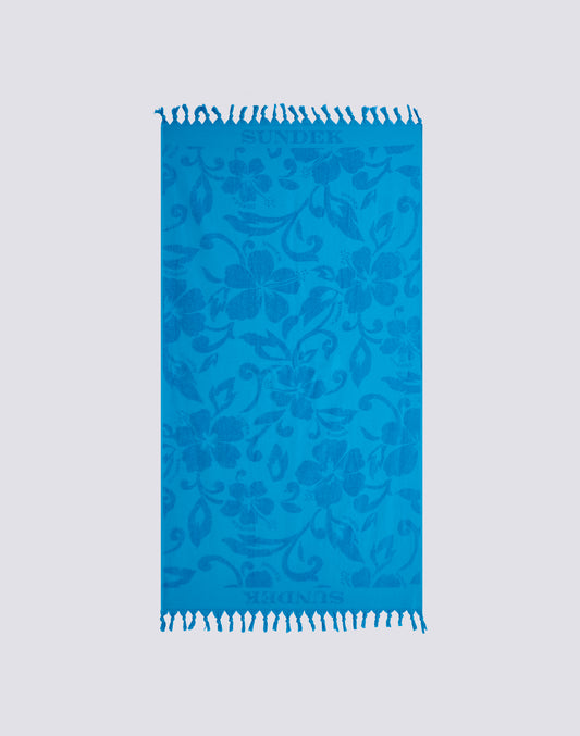 FOUTA AND SPONGE DOUBLE-LAYER TOWEL WITH PRINT SK23