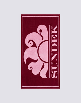 JACQUARD TERRY TOWEL WITH MAXI LOGO