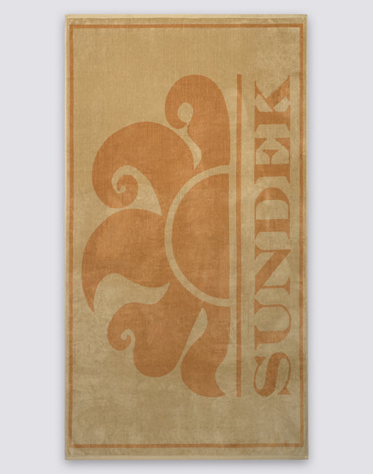 JACQUARD TERRY TOWEL WITH MAXI LOGO