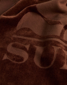 JACQUARD TERRY TOWEL WITH LOGO AND FRAME