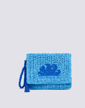 GABI - PAPER STRAW CLUTCH BAG