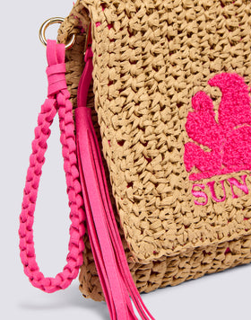 GABI - PAPER STRAW CLUTCH BAG