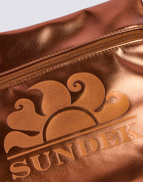LAMINATED CLUTCH BAG WITH LOGO