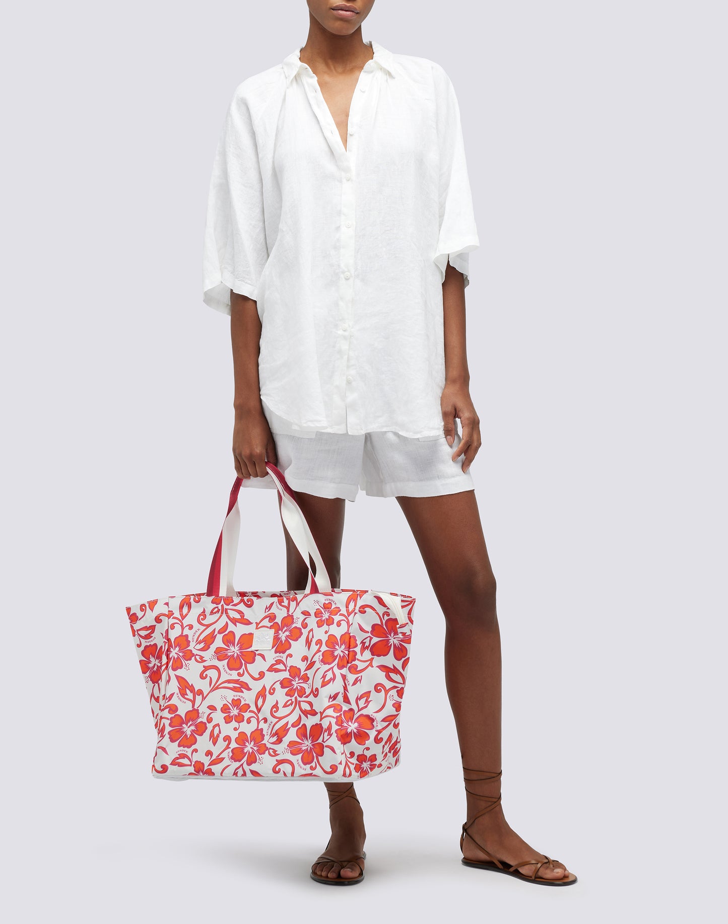 LUCE - BEACH BAG WITH SK23 PRINT