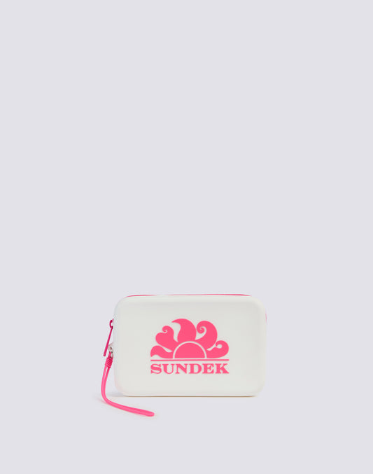 MINI RUBBER CLUTCH BAG WITH LOGO