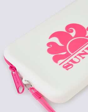 MINI RUBBER CLUTCH BAG WITH LOGO