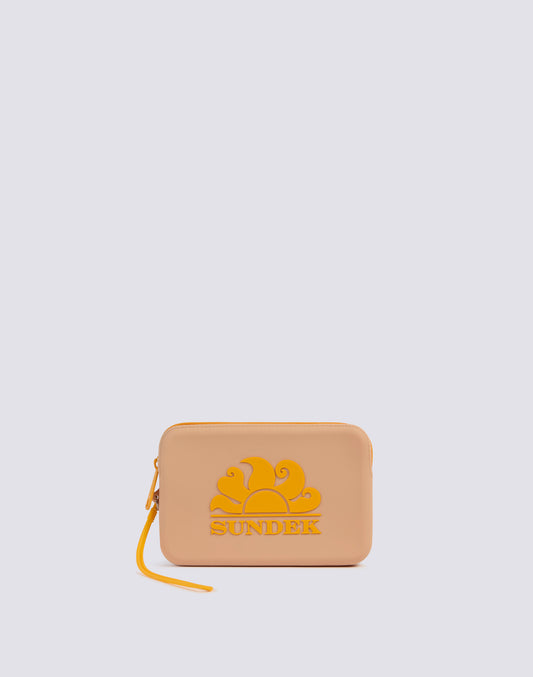 MINI RUBBER CLUTCH BAG WITH LOGO