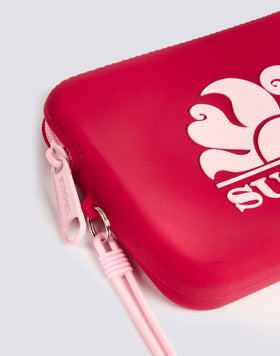MINI RUBBER CLUTCH BAG WITH LOGO