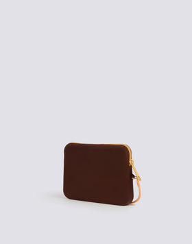 MINI RUBBER CLUTCH BAG WITH LOGO