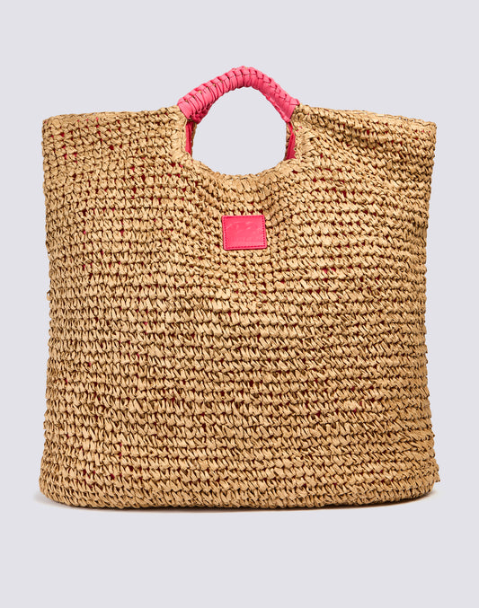 MAXI BAG IN WOVEN PAPER STRAW