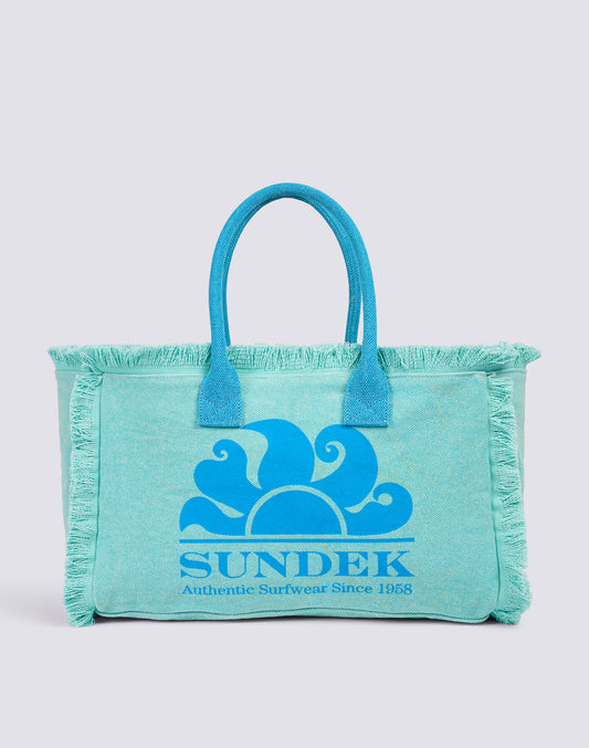 STONE-WASHED TOTE BAG