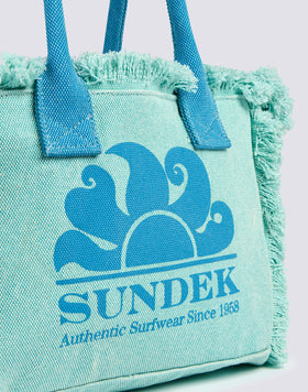 STONE-WASHED TOTE BAG