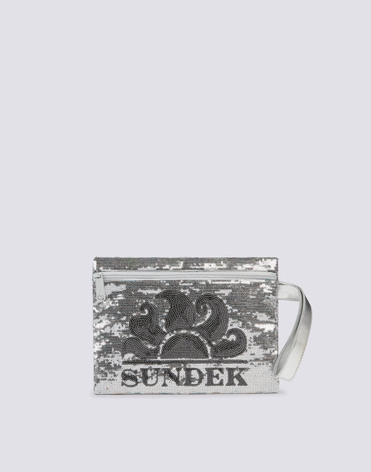 CHER - SEQUINED CLUTCH BAG